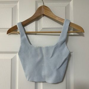 Babaton Sculpt Knit Square Neck Cropped Tank